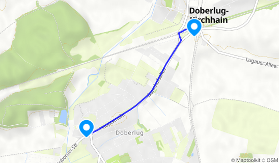 Kartenausschnitt Doberlug-Kirchhain